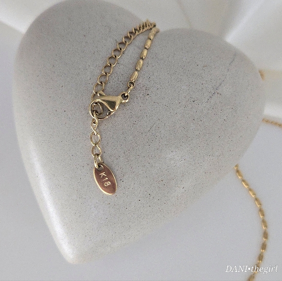 NEW Natural Shell Moon On Dainty Gold Bead Chain Necklace - Picture 6 of 10